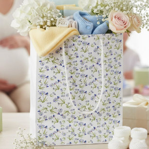African Lily with Bluebird Mother and Baby Medium Gift Bag