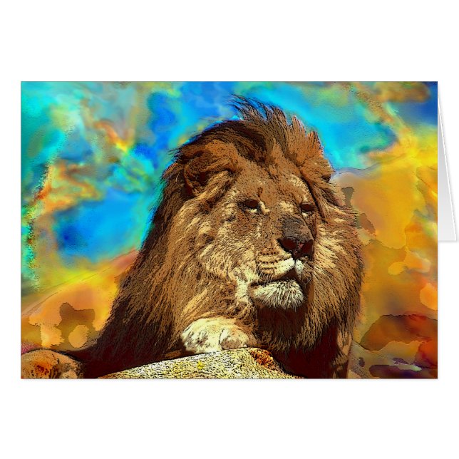 African-Lion-Digital Art (Front Horizontal)