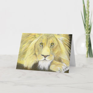 African Lion Father's Day Card