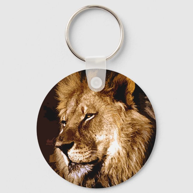 African Lion Keychain (Front)