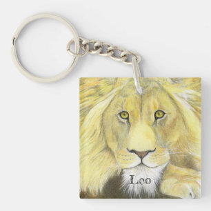 African Lion Keychain