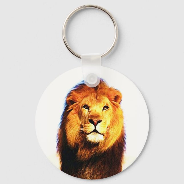 African Lion Keychain (Front)
