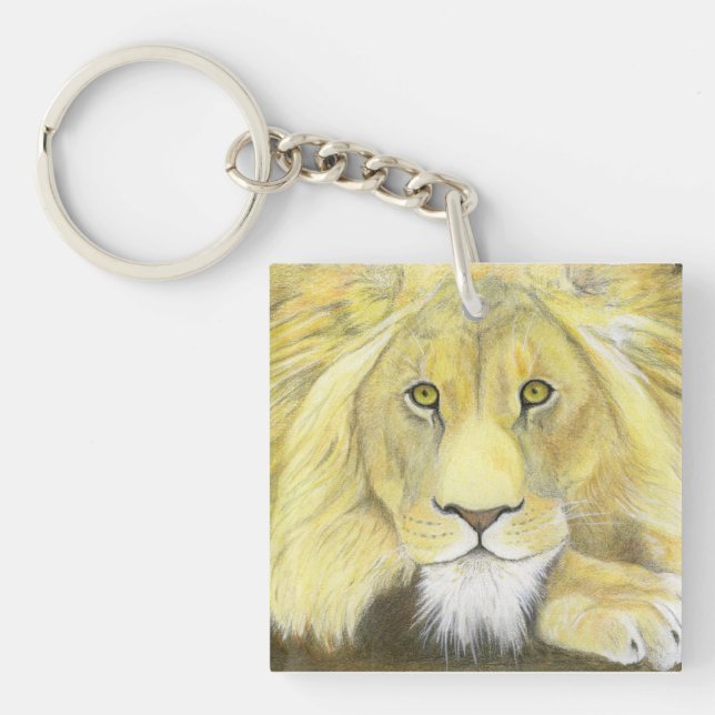 African Lion Keychain (Front)