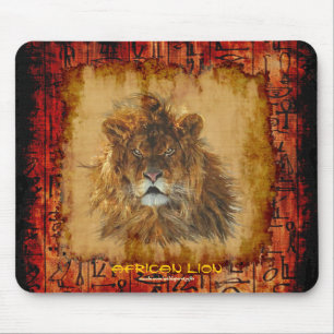 African Lion King of the Jungle 2 Art Mousepad
