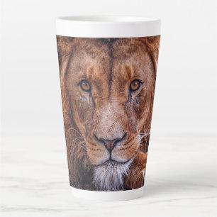 African Lion Latte Mug