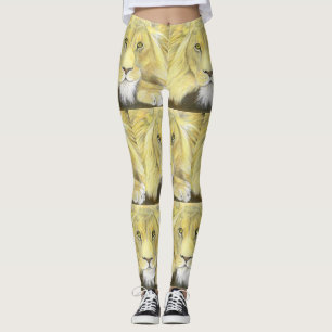 African Lion Leggings