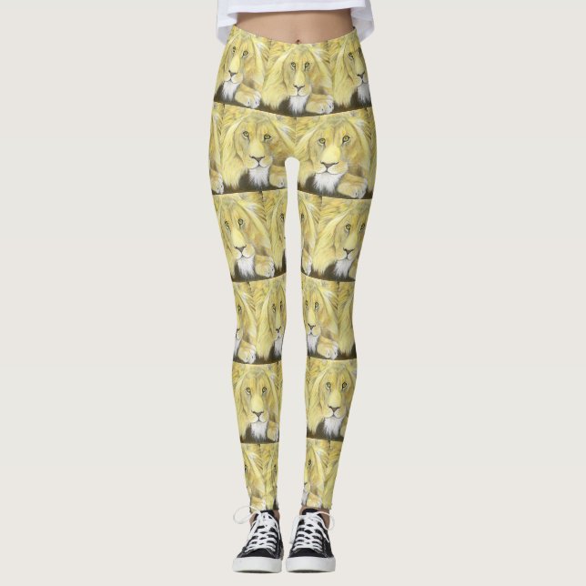 African Lion Leggings (Front)
