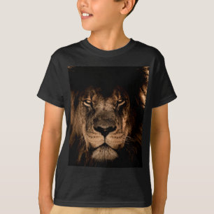 african lion mane close eyes T-Shirt