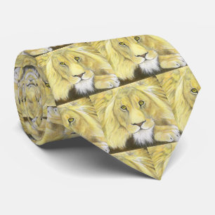 African Lion Neck Tie
