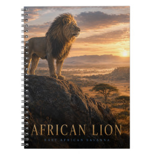 African Lion Savanna ANIMALS Notebook