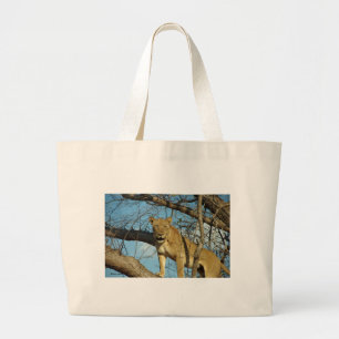 African Lioness jumbo tote bag