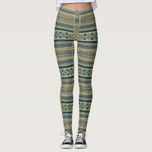 African Mali Pattern Leggings
