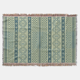 African Mali Pattern Throw Blanket IX