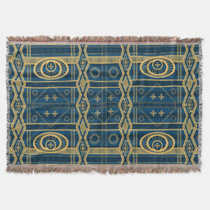 African Mali Pattern Throw Blanket VIII
