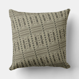 African Mali Pattern Throw Pillow IV