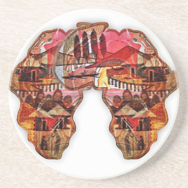African Map: Celebrate the Season with Culture Coaster (Front)
