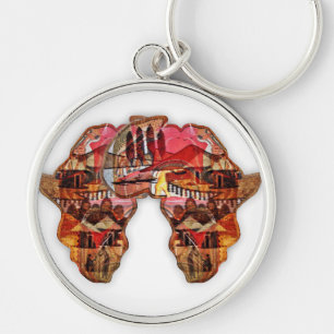 African Map: Celebrate the Season with Culture Keychain