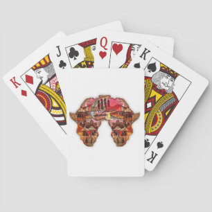African Map: Celebrate the Season with Culture Playing Cards