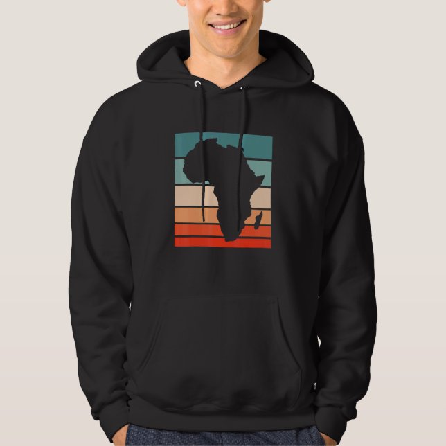 African Map Continent For African Pride Black Hist Hoodie (Front)
