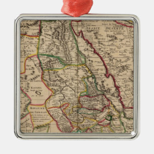 African map metal ornament