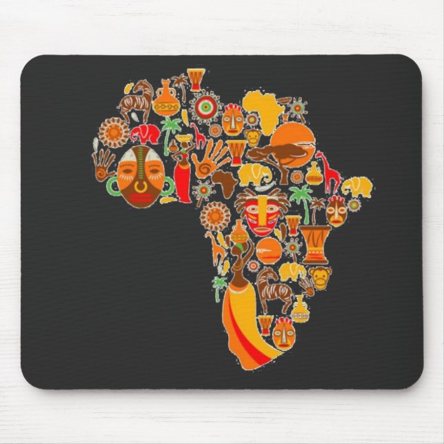 AFrican map Mouse Pad (Front)