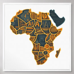 African Map Poster