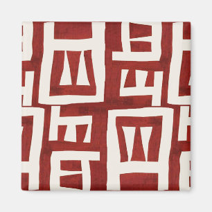 African Map Tribal Design Magnet