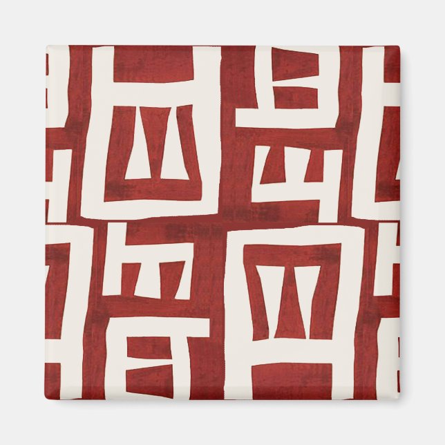 African Map Tribal Design Magnet (Front)