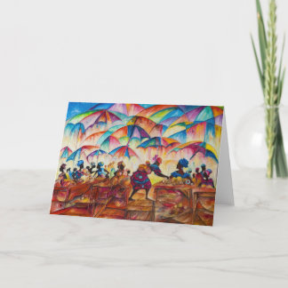 African Marketplace II Note Card