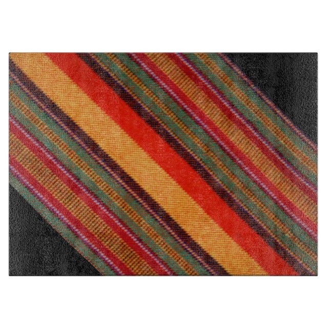 African Masai Shuka Blanket Cutting Board (Front)