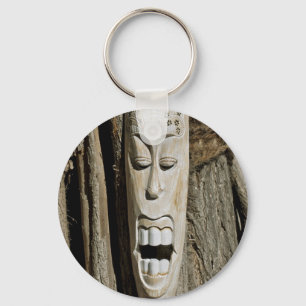African Mask Keychain