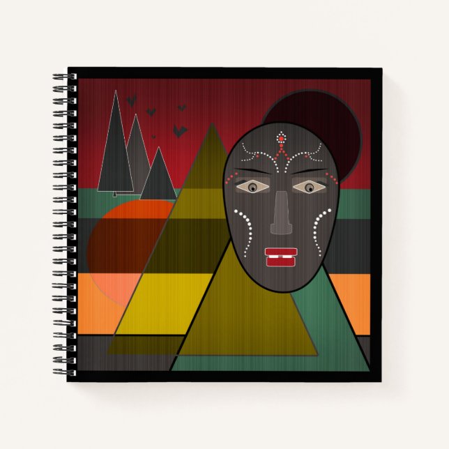 African mask notebook (Front)