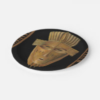 African Mask Painting by Chariklia Zarris