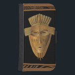 African Mask Painting by Chariklia Zarris Samsung S4 Wallet Case<br><div class="desc">Chariklia Zarris created this painting of an African mask. Many of these masks are used in ceremonies so a community of people can communicate with deceased ancestors or the spirits of animals. Bring a bit of traditional African culture into your home!</div>