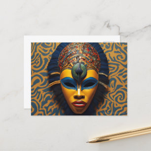 African Mask Postcard