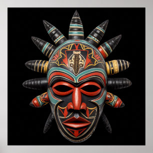 African Mask Poster