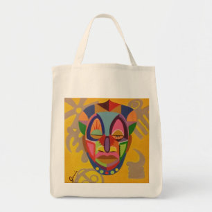 African Mask Tote Bag