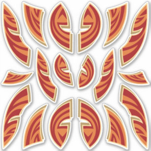 African Masks Icon Collection Contour Stickers