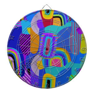 African Maximalist Landscape Map Dartboard