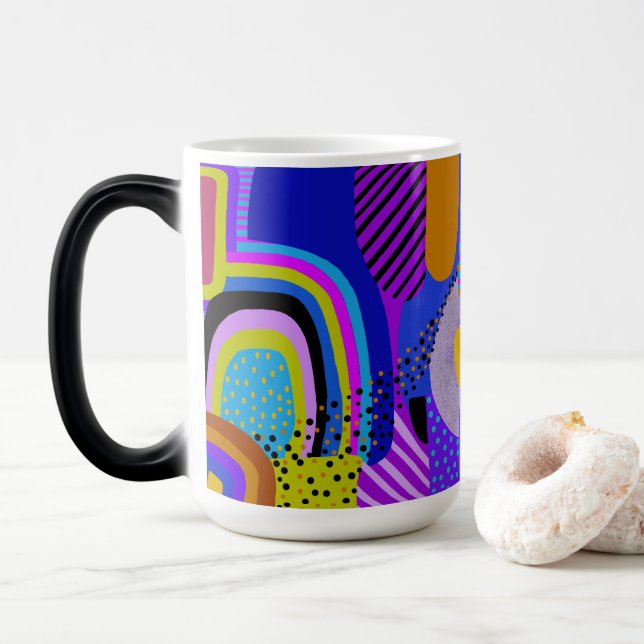 African Maximalist Landscape Map Magic Mug (With Donut)