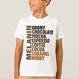 African Melanin Queen Girls And Womens Melanated B T-Shirt
