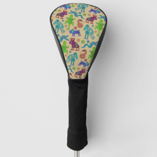 African Mexican Culture Primitive Tribal Pattern 1 Golf Head Cover
