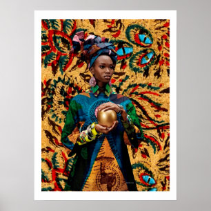 African Mojo Princess: Modern Afrocentric Poster