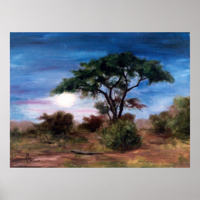 African Moon Poster Print (Front)
