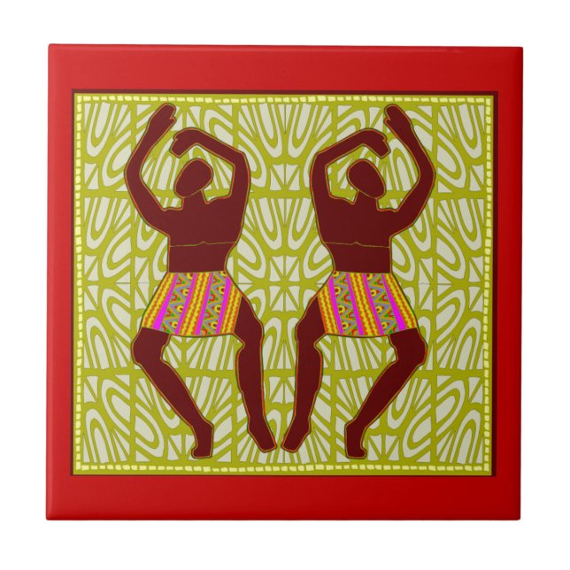 African Motif  Ceramic Tiles (Front)