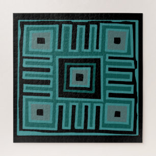 African mud cloth pattern jigsaw puzzle