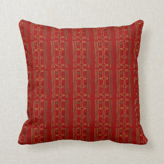 African Mud Cloth Pattern Throw Pillow