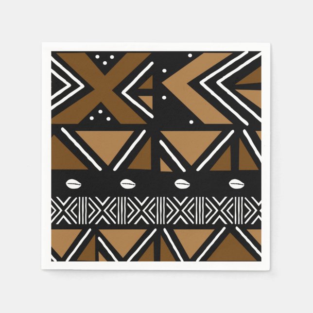 African Mud Cloth Printed Napkin (Front)