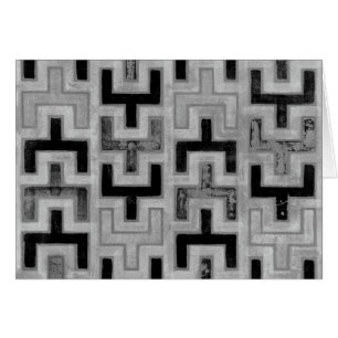 African Mudcloth Textile with Geometric Patterns