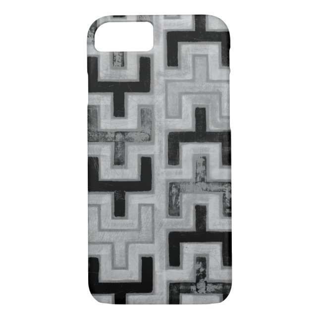 African Mudcloth Textile with Geometric Patterns Case-Mate iPhone Case (Back)